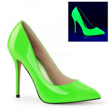 Per le amanti del tacco, ecco una selezione di scarpe da far girare la testa: Scarpe Decollete Lucide Verde Neon Tacco 12 Cm Pleaser Usa Scarpe Pleaser Rosanerastore