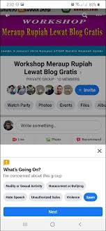 Berikut ini ulasan dan cara mengatasi tidak bisa posting di grub facebook. Panduan Pemula Cara Melaporkan Postingan Hoax Atau Grup Facebook Yang Mengganggu Trikinet Com