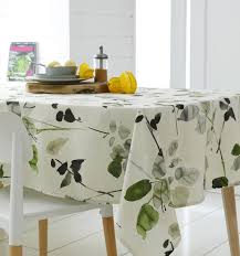 Nappe Frene Coton Motifs Vegetaux Imprimes Ronde O170 En 2020 Nappe Nappe De Table Linge De Table