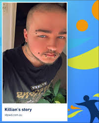 Killian is a rare disease advocate from rural Queensland. In his own words,  Killian is 'gay, trans, disabled