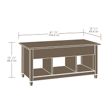 1 coffee table:48w x 24d x 17h table top:48w x 24d x 1t leg size:1w x 16h front to front legs:45 side to side legs:24 shelf:41.25w x 20.875d x 2.5t shelf distance:8.875 the clearance from the bottom of the shelf to the:5 material: 41 10 X W Estate Black Finish L Sauder 414856 Edge Water Lift Top Coffee Table 19 09 19 45 X H Home Tables One Acleaning Com
