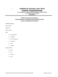 Meningkatkan kompetensi yang sehat antar satuan pendidikan tentang kualitas pendidikan yang akan dicapai. Contoh Dokumen 1 Ktsp Sma Terbaru