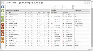 Jeder spieltag ist auf einem neuen tabellenblatt. Excel Soccer Ligaverwaltung 1 Bundesliga Download