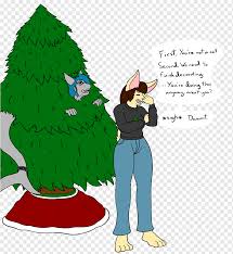 A classic christmas tree, an evergreen tree decorated with lights and ornaments to celebrate christmas. Christmas Tree Art Christmas Day Character Christmas Ornament Human Behavior Fur Net Framework Christmas Tree Tree Christmas Day Png Pngwing