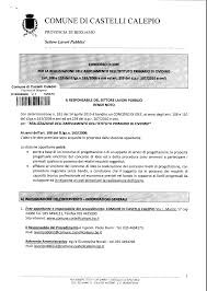 COMUNE DI CASTELLI CALEPIO - PROVINCIA DI BERGAMO ...