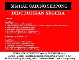 Yang saya mau tanyakan adalah ketika. Lowongan Kerja Kasir Waiter Dan Staff Dapur Di Simhae Korean Grill Atmago