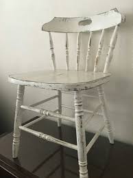 White Distressed Spindle Chair Distressed Chair Distressed Furniture Spindle Chair