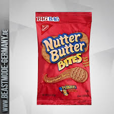 I've always considered nutter butters to be the perfect dessert, but their dry texture makes it necessary to soften each bite with a dunk into milk. Nabisco Nutter Butter Bites Big Bag 85g Beastmode Germany Shop