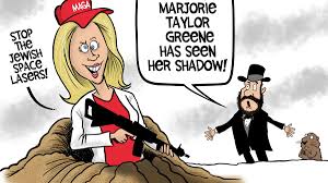 Cartoonist tim campbell draws the manure spread by majorie taylor greene. Landgren Cartoon Mtg Shadow