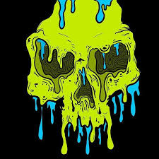 Dripping Skull Drawing Created In Procreate Skull Drawing Skull Art Skull Illustration