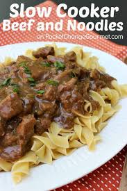 Slow Cooker Beef And Noodles Pocket Change Gourmet Recipe Slow Cooker Beef Recipes Crockpot Dishes