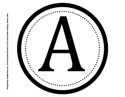 large circle printable alphabet letters a z 8 inch printable banner letters