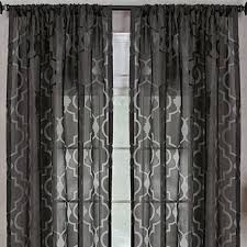 Black And Ivory Curtains Montego Drapery Panel Jcpenney Panel Curtains Rod Pocket Curtains Curtains
