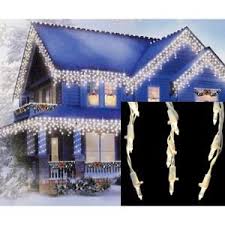 Set Of 105 Warm White Led Cascading Mini Icicle Christmas Lights White Wire Walmart Com Icicle Christmas Lights Outdoor Holiday Decor Christmas Lights
