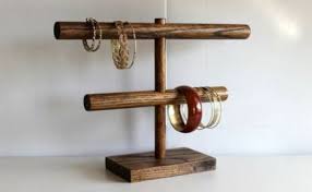 You could hang every bangle you have on this. 63 Ideas Jewerly Stand Wooden Bracelet Holders Watch Holder Diy Bracelet Holders Bracelet Storage