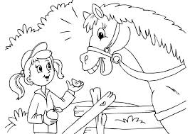 Op deze kleurplaat paard pagina vind je mooie paarden kleurplaten voor alle paardenliefhebbers. Meisje Met Paard Kleurplaat Kleurplaatje Nl