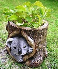 Your outdoor space isn't complete without fun garden decor. Decorado Koala Flowerpot Pot Pots Planter Planters Garden Decor Home Decorative Items Balcony Decor Kids Room Gift Gifting Amazon In Garden Outdoors
