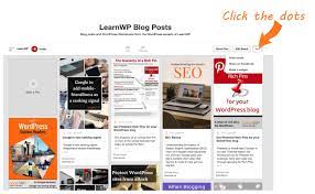 Embed A Pinterest Board On Your Wordpress Blog Learnwp Wordpress Blog Blog Wordpress Tutorials