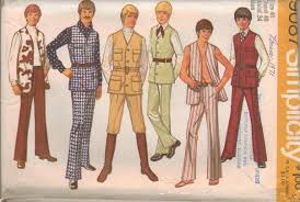 Vintage Mod 1970s Simplicity Sewing Pattern Mens Clothes Outfit Uc Your Choice Patron