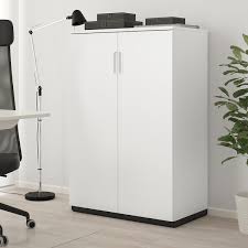Galant Cabinet With Doors White 31 1 2x47 1 4 Ikea Cabinet Doors Ikea White Cabinet Office Storage Cabinets