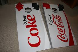 Diet Coke Cornhole Boards Custom Made Https Www Etsy Com Shop 2gwoodworking Cornhole Designs Cornhole Cornhole Boards