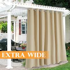 amazon com ryb home outdoor patio curtains waterproof windproof darkening thermal insulated outdoor curtains for patio insulated curtains outdoor curtains