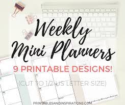 Free 2021 daily printable planner pages. Free Printable Weekly Mini Planner In 9 Designs Printables And Inspirations
