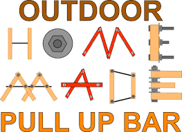 homemade outdoor free standing pull up bar