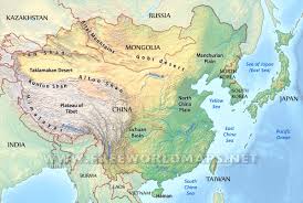 Looking at the map of historical borders and the map showing the major rivers highlights the important fact that the earliest hearths of chinese civilization. East Asia Physical Map