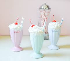 Clayre Eef Verre A Milkshake Glace Pastel Celestine 50 S Yummy Sundae Gateaux Et Desserts Milk Shakes Et Delicieux
