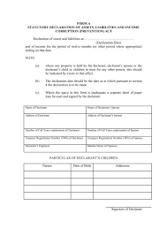 Statutory declaration state of johor darul takzim malaysia i, abdullasani bin mohamed syed identity card no :s0214839j i make this solemn declaration conscientiously believing the same to be true and by virtue of the provision of the statutory declaration act 1960. Form A Statutory Declaration Of Assets Liabilities And Income