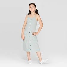 Girls Button Down Midi Dress Art Class Gray Target Art Dress Dresses Girls Lace Dress