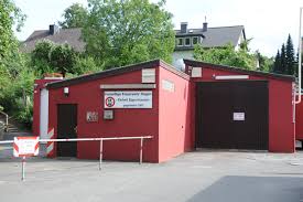 Huf haus on a hill. Alter Standort Freiwillige Feuerwehr Eppenhausen