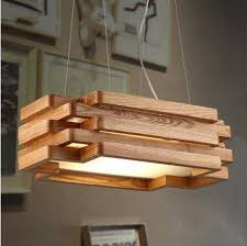 Creative Living Room Light Restaurant Cafe Rectangular Wooden Chandeliers 503014cm Click On The Image For Diy Light Fixtures Wood Light Fixture Fixtures Diy