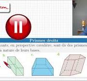 Exercice ♦ Reconnaître un prisme droit • Perspective cavalière ♦ Cinquième