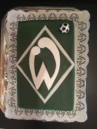 Werder Bremen Torte Fondanttorte Werder Bremen Fussball Torte Bremen