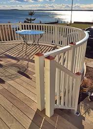 Acrylic paint works great on all types of wood decks — from lumber to cedar to redwood — and if you follow the manufacturer's instructions and wait for a couple of days for your deck to dry before you apply the second. Square Wood Balusters Traditional Pickets For Deck Porch Railings
