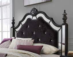 Diana Black Queen Size Bed Diana Aaden Global Furniture Usa Modern Beds Master Bedrooms Decor Global Furniture Usa Gothic Bedroom Furniture