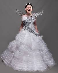 Katniss Wedding Gown Wings Celebration Generation Wedding Dress Costume Wedding Flower Girl Dresses Katniss Costume