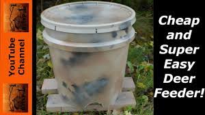 Here are the different styles of homemade deer feeders and an overview of how to construct them. The Cheapest Easiest Diy Deer Feeder Youtube