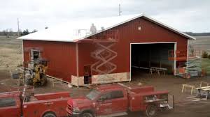 Morton buildings are a post frame buildings that made by steel and iron. Building Morton Barn Time Lapsed Youtube
