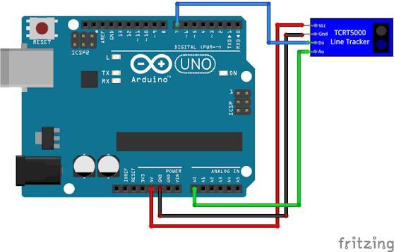 Line Follower 1 Channel Infrared Tracking Detection Sensor TCRT5000 (Per Piece) | TechMaze General Trading