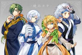 《새벽의 연화》(暁のヨナ)는 쿠사나기 미즈호가 쓴 만화로, 하쿠센샤의 순정만화 잡지 '하나토유메'에서 2009년 8월부터 연재되고 있다. ì¼ëŸ¬ìŠ¤íŠ¸