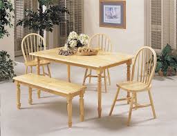 Farmhouse barnwood table with benches rustic dining tables st louis spice up your cottage house with this vintage table with rustic accents. Farmhouse 5 Piece Dining Room Set In Natural Finish By Acme 02247n