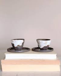 Instagram Da Pera Ceramics Wabi Sabi Espresso Set Wabisabi Handmadeceramics Espressocups Design Blackclay