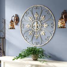 Tree of life wall art, nature inspired, handmade in haiti, steel metal decor, indoor and outdoor 17x17 fair trade federation certified. Ophelia Co Fleur De Lis Circular Metal Wall Decor Reviews Wayfair