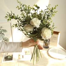 Check spelling or type a new query. Yo Cho Bridal Rose Wedding Bouquet Bridesmaid Peony Eucalyptus Leaves Bouquets High Quality Artificial Silk Flowers Arrangement Wedding Bouquets Aliexpress