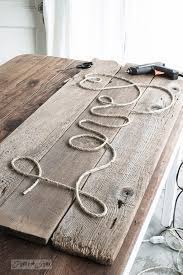 Averie lane // reclaimed wood wide panel countertop. How To Make A Reclaimed Wood Love Rope Sign
