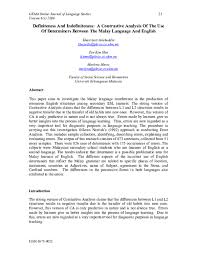 This is a common mistake in english for russian speakers. Pdf Definiteness And Indefiniteness A Contrastive Analysis Of The Use Of Determiners Between The Malay Language And English Khazriyati Salehuddin And Kim Hua Tan Academia Edu