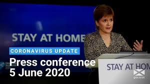 Nicola sturgeon is set to confirm the changes tomorrow during a huge virus briefingcredit: Coronavirus Covid 19 Update First Minister S Speech 5 June 2020 Gov Scot